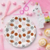 Fußball-Sportart Pappteller (Party)