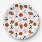 Fußball-Sportart Pappteller (Vorderseite)