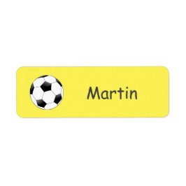 Fußball-Sportbezeichnung Kinder-Label