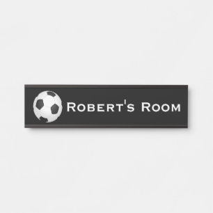 Fußball-Sportboys Zimmertür Name Türschild