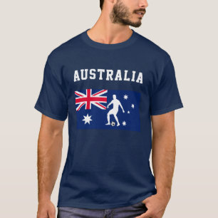 Fußball-Sportfan Australien Aussie Flag T-Shirt