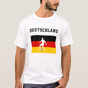 Fußball-Sportfan Deutschland Deutsche Flagge T-Shirt