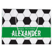 Fußball-Sportfreude Geburtstag Große Geschenktasch Große Geschenktüte (Rückseite)