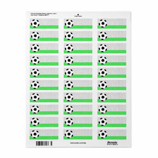 Fußball-Sportlabel (Vorne)