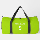 Fußball Sportlime Green Duffle Bag (Rückseite)