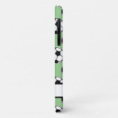 Fußball-Sportmuster personalisierter Name Case-Mate iPhone Hülle (Hinten/Links)
