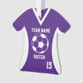 Fußball Sports Jersey Lila mit Foto Ornament (Vorderseite)