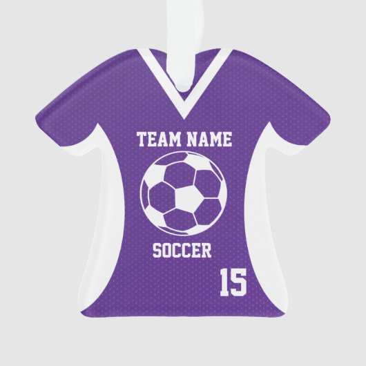Fußball Sports Jersey Lila mit Foto Ornament (Vorderseite)