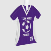 Fußball Sports Jersey Lila mit Foto Ornament (Vorderseite)