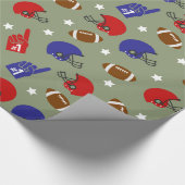 Fußball-Sportspass Party Packpapier (Ecke)