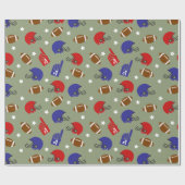 Fußball-Sportspass Party Packpapier (Flach)