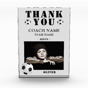 Fußball-Sporttrainer Fotoblock