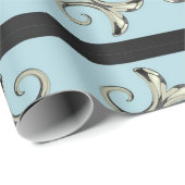 Fußball Sporty Wrapping PaperBaby Blue 2 Geschenkpapier (Rolleneckpunkt)