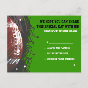 Fußball Spritzer Bar Bat Mitzvah Replik Karte