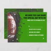 Fußball Spritzer Bar Bat Mitzvah Replik Karte (Vorne/Hinten)