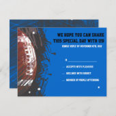 Fußball Spritzer Bar Mitzvah Replik Karte (Vorne/Hinten)