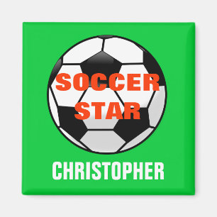 Fußball-Star personalisierter Magnet