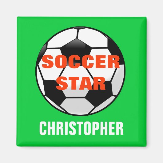 Fußball-Star personalisierter Magnet (Vorne)