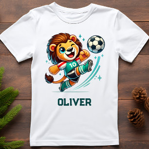 Fußball-Star Süßer Löwe T-Shirt