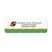 Fußball-Star-Thema Sport Custom Address Labels (Vorne)