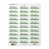 Fußball-Star-Thema Sport Custom Address Labels (Vorne)