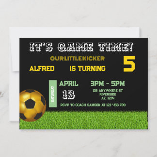 Fußball-Starter zum Geburtstag Einladung