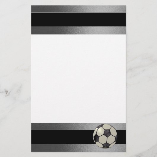 Fußball-Stationär-Design 1 Briefpapier (Vorderseite)