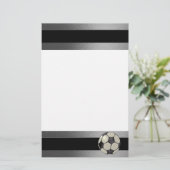 Fußball-Stationär-Design 1 Briefpapier (Stehend Vorderseite)