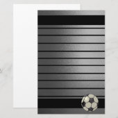Fußball-Stationär-Design 2 Briefpapier (Vorne/Hinten)