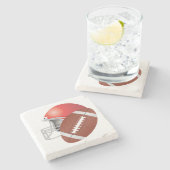 FUSSBALL STEINUNTERSETZER (Seitenansicht)