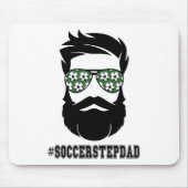 Fußball Stepdad mit Bart Step Vater Step Mousepad (Vorne)