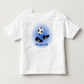 Fußball-Stern hinzufügen Namen und doppelseitigen Kleinkind T-shirt (Vorderseite)
