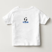 Fußball-Stern hinzufügen Namen und doppelseitigen Kleinkind T-shirt (Rückseite)