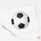 Fußball-Sticker Leere, Handschreiben oder Text hin Runder Aufkleber (Umschlag)