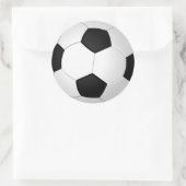 Fußball-Sticker Leere, Handschreiben oder Text hin Runder Aufkleber (Tasche)