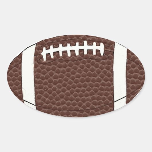 Fußball-Sticker Ovaler Aufkleber (Vorderseite)