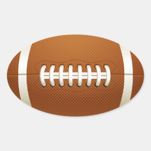 Fußball-Sticker Ovaler Aufkleber