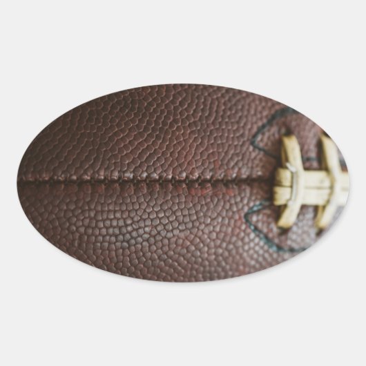 Fußball-Sticker Ovaler Aufkleber (Vorderseite)