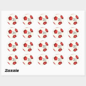 Fußball-Sticker Runder Aufkleber (Blatt)