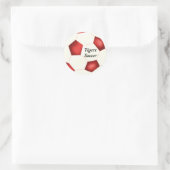 Fußball-Sticker Runder Aufkleber (Tasche)
