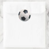 Fußball-Sticker Runder Aufkleber (Tasche)