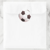 Fußball-Sticker Runder Aufkleber (Tasche)