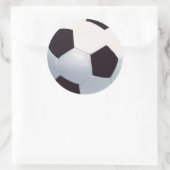 Fußball-Sticker Runder Aufkleber (Tasche)