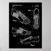 Fußball-Stiefel-Patent Poster (Vorne)