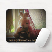 Fußball Stofftier-Hase mit Ihrem Text Mousepad (Mit Mouse)