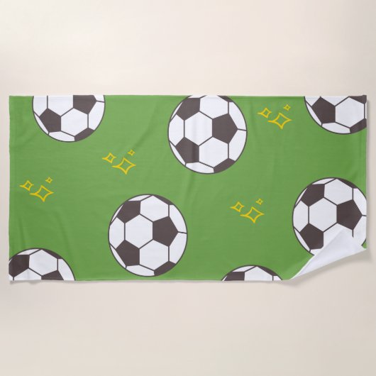 Fußball Strandtuch (Vorderseite)