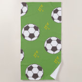 Fußball Strandtuch (Vorderseite)