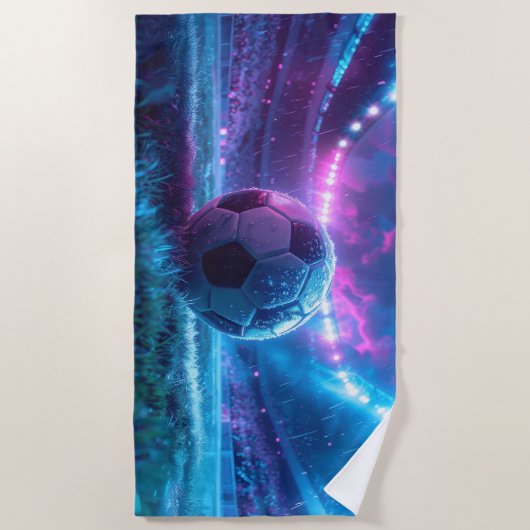 Fußball Strandtuch (Vorderseite)