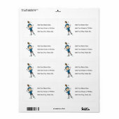 Fußball-Strichmännchen Blau (Vorne)