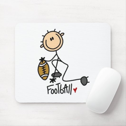Fußball-Strichmännchen Mousepad (Mit Mouse)